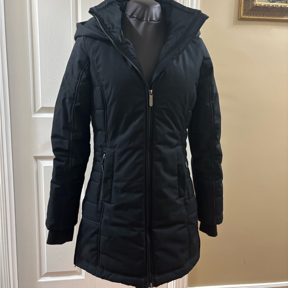 Lole Women's Black Puffer Coat with Hood